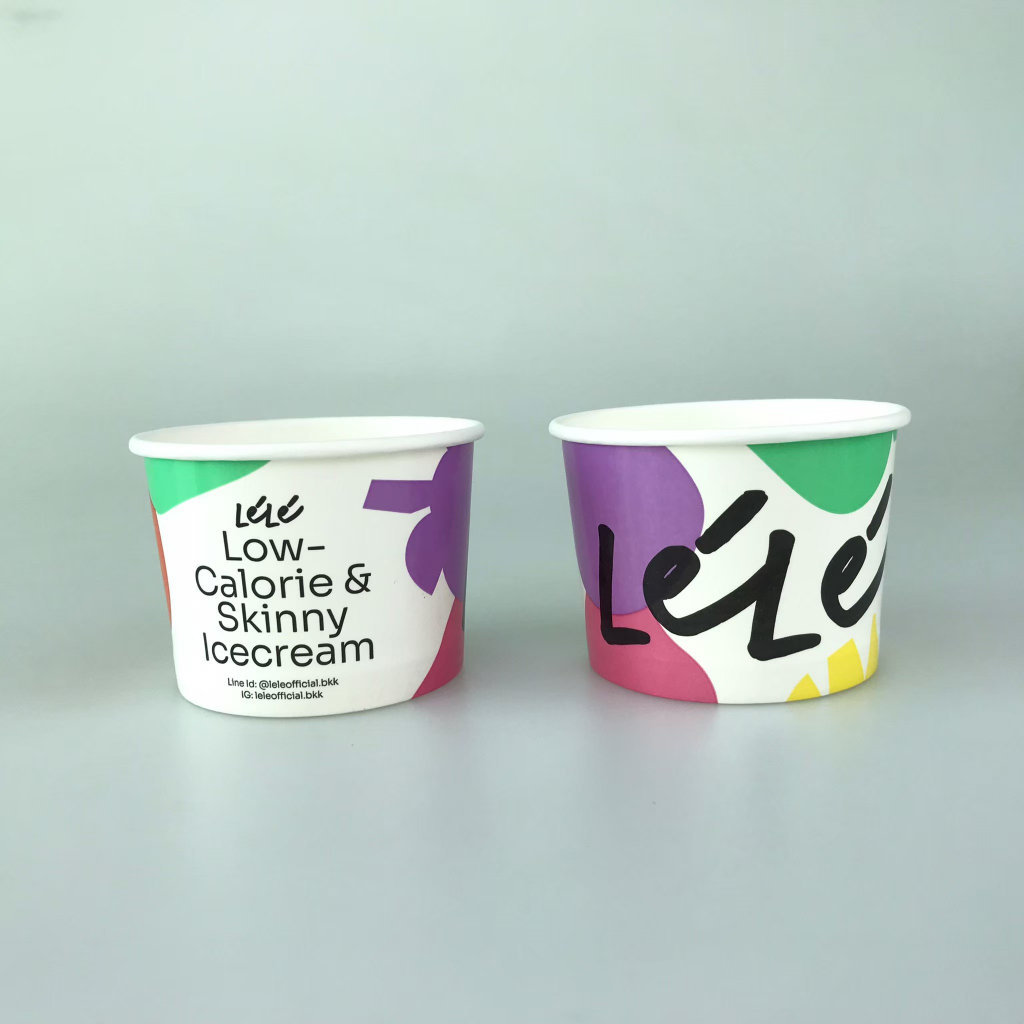 ถ้วยกระดาษไอศกรีมสีขาว-ขนาด-5-oz-พร้อมฝาช้อน