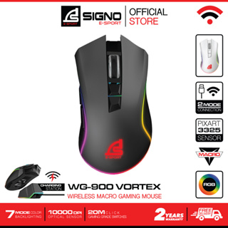 สินค้า SIGNO E-Sport Wireless Macro Gaming Mouse VORTEX รุ่น WG-900 (เกมส์มิ่ง เมาส์)