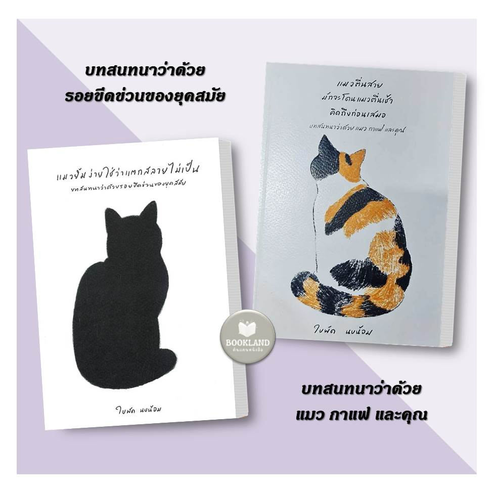 หนังสือ-แมวยิ้มง่ายใช่ว่าแตกสลายไม่เป็น-แมวตื่นสายมักจะโดนแมวตื่นเช้า-ผู้เขียน-ใบพัด-นบน้อม-สำนักพิมพ์-ใบพัด-นบน้อม