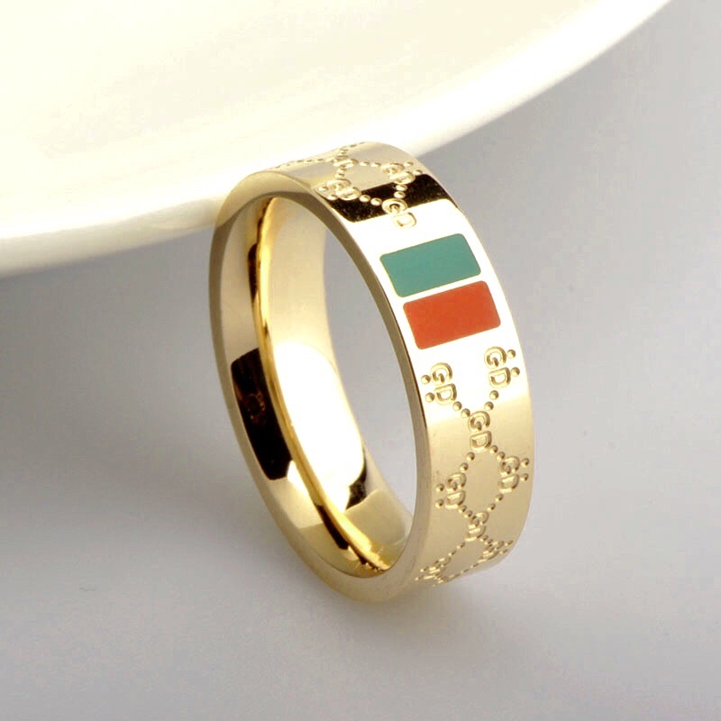 แหวน-gg-สแตนเลสเนื้อดี-แหวนแฟชั่น-สีโรสโกลด์-ทอง-เงิน-gg01