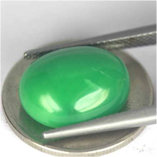 พลอยหลังเบี้ยคริสโซเพลส-chrysoprase-นน7-82กะรัต