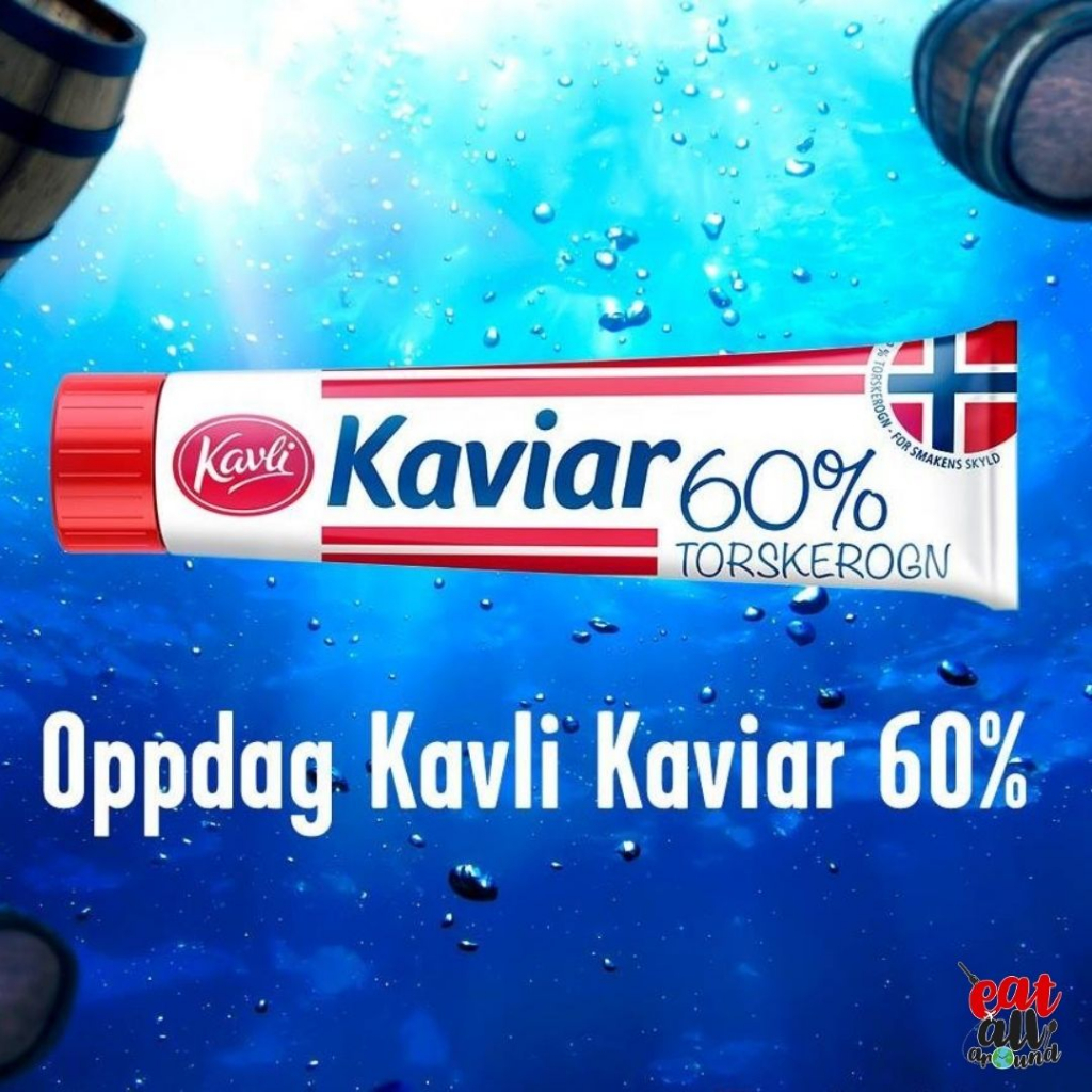 kavli-kaviar-ประกอบด้วยไข่ปลาคอดนอร์เวย์ถึง-60-ซึ่งให้รสชาติที่ดีที่สุด-คัดเฉพาะไข่ปลาคอดนอร์เวย์ทางตอนเหนือของนอร์เวย