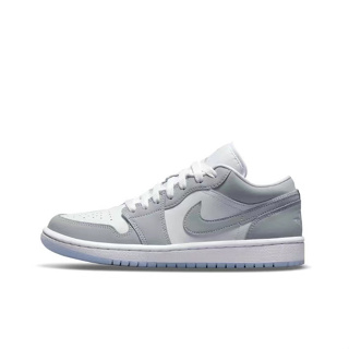 ของแท้100% Nike Air Jordan 1 Low Wolf Grey white grey wolf sports shoes รองเท้า nike