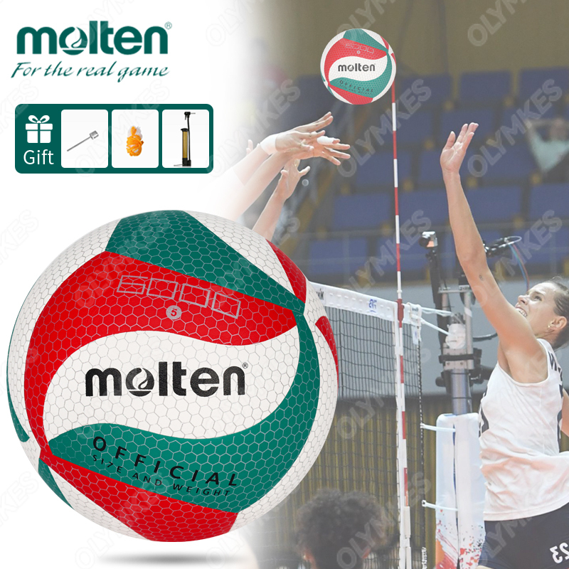 ภาพหน้าปกสินค้าวอลเลย์บอล Molten 6000 Volleyball ลูกวอลเลย์บอล วอลเลย์บอลแท้ No.5 หนัง PU นุ่ม ทุ่มเทให้กับการแข่งขัน จากร้าน fo001wo บน Shopee