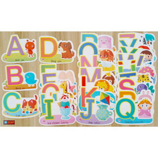 แฟลชการ์ด ABC ไดคัท Flash Card ABC (ใช้ร่วมกับปากกาพูดได้Talking Penได้)