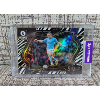 2022-23 Panini Select EPL Erling Haaland Field Level Zebra /25 Manchester City