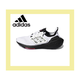 Adidas ultra boost 22 รองเท้าวิ่งสีขาวและสีดำที่ทนทานต่อการสึกหรอ 100%