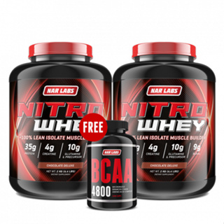 ภาพหน้าปกสินค้าNAR LABS™ Set: DOUBLE NITRO 4.4 LBS FREE BCAA 240 CAPS ที่เกี่ยวข้อง