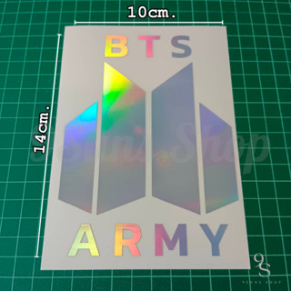 สติ๊กเกอร์ ลาย "BTS &amp; ARMY" งานไดคัท สติ๊กเกอร์แฟน สติ๊กเกอร์ติดตกแต่ง สติ๊กเกอร์ติดได้ทุกที่ สติ๊กเกอร์แฟนคลับ