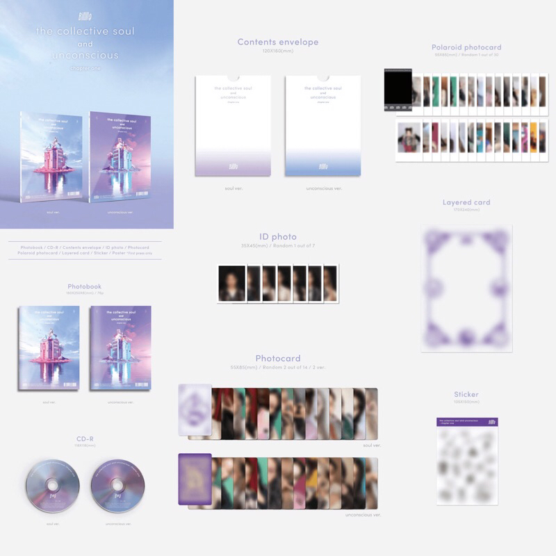 Billlie Album Set อัลบั้ม ❄️พร้อมส่ง - 2nd Mini Album [the collective soul and unconscious: chapter one] Kpop Billie | Shopee Thailand