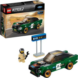 LEGO Speed Champions 1968 Ford Mustang Fastback 75884 Building Kit (183 Pieces) (Discontinued by Manufacturer)