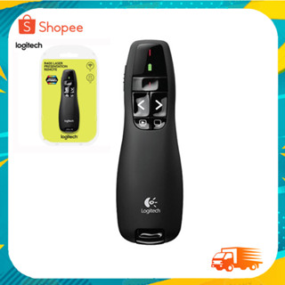 Logitech R400 Wireless Presenter Laser Pointer - Black (สีดำ) ประกันศูนย์ 3ปี ของแท้