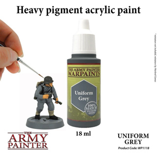 🔥มีของพร้อมส่ง🔥 Army Painter Uniform Grey AP-WP1118 สีทาโมเดล สีอะคริลิค สูตรน้ำ Water Based Acrylic รุ่นใหม่