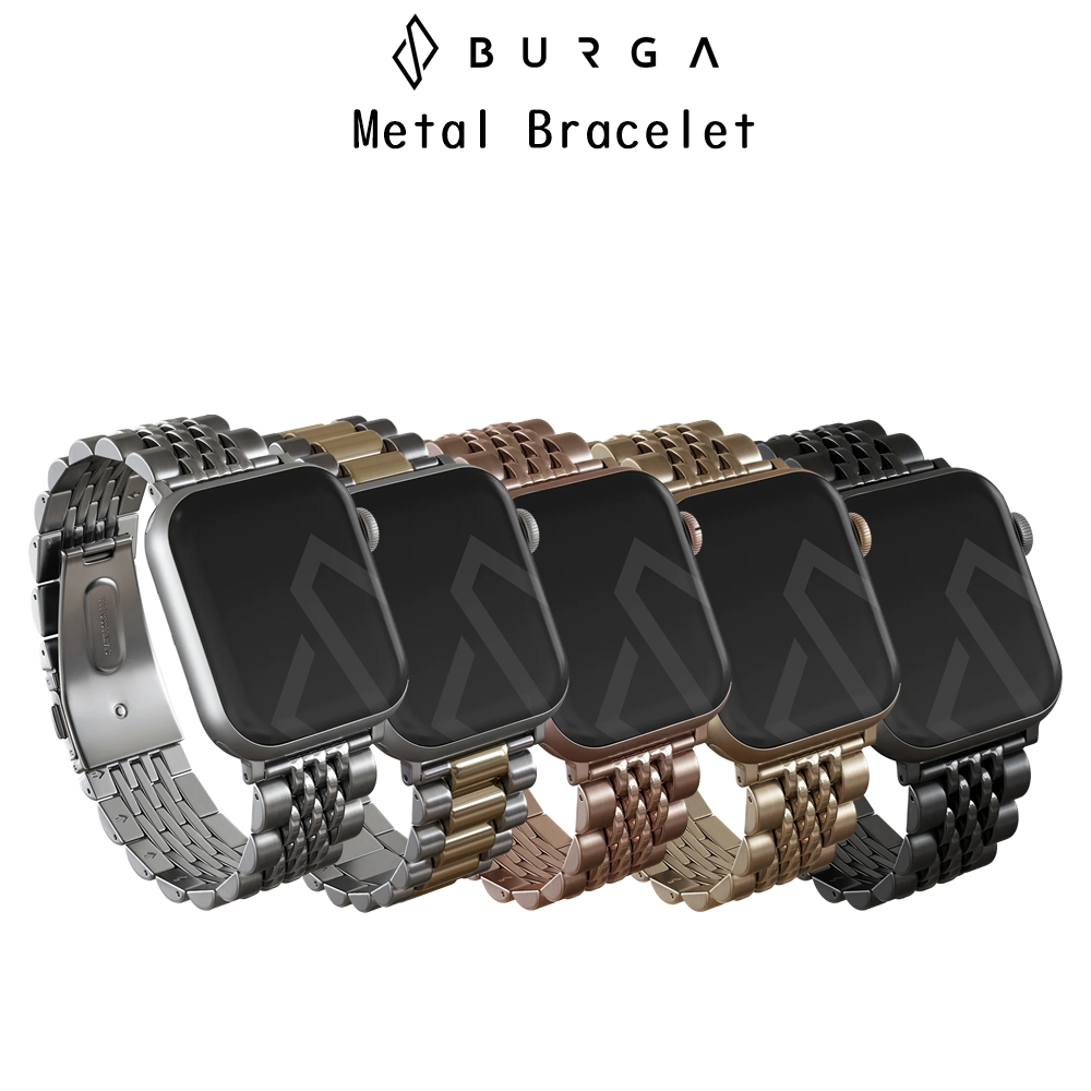 burga-metal-bracelet-สายนาฬิกาสแตนเลสเกรดพรีเมี่ยม-สายสำหรับ-watch1-8-se-38-40-41-42-44-45-49mm-ของแท้100