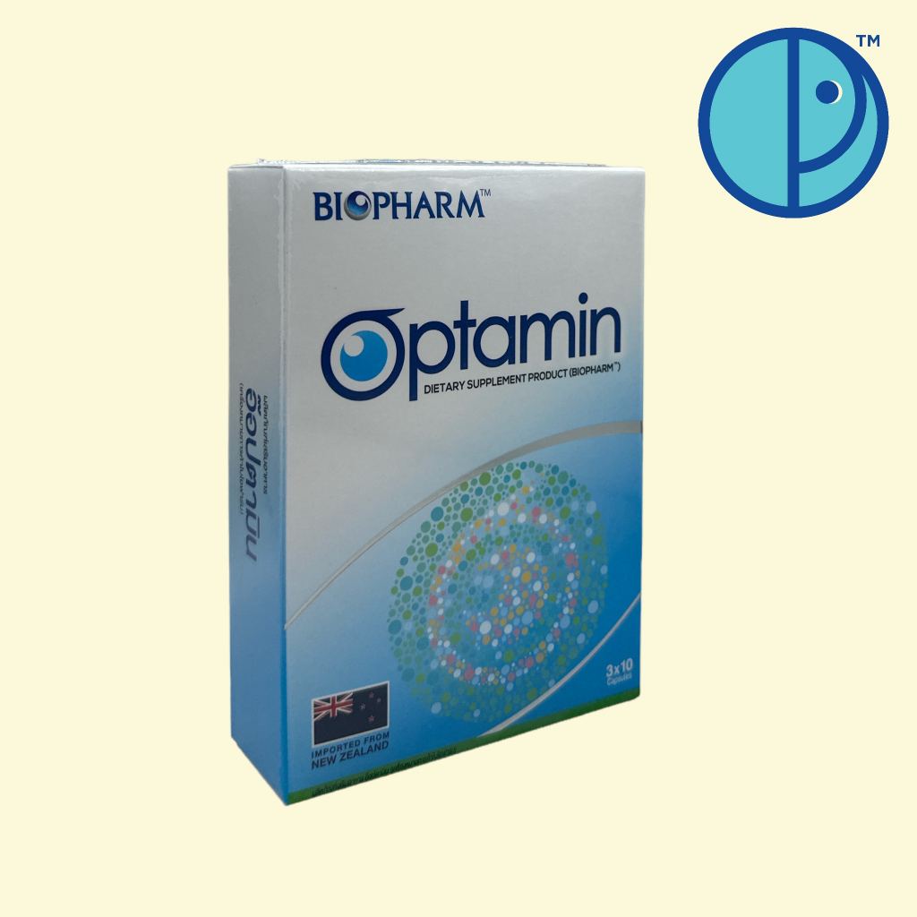 biopharm-optamin-อ๊อปตามิน-ขนาด-30-เม็ด-รวมสุดยอดวิตามินบำรุงสายตามาไว้ในตัวเดียว
