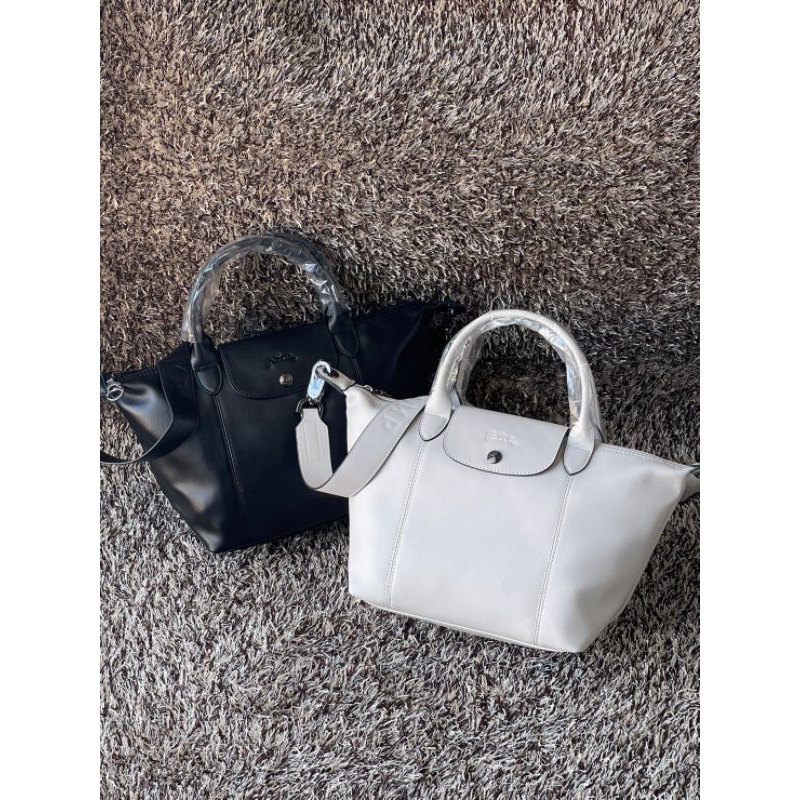 กระเป๋าสะพาย Longchamp LE PLIAGE CUIR TOP HANDLE BAG S Shopee Thailand