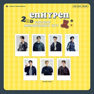 พร้อมส่ง ✨ [ENHYPEN] การ์ดโพลารอยด์ 2nd engene membership kit