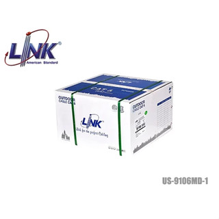 สายแลนCAT 6 ยี่ห้อLink รุ่น US-9106 MD-1 สายแลนใช้ภายนอกเป็นDouble Jacket ยาว 100เมตร