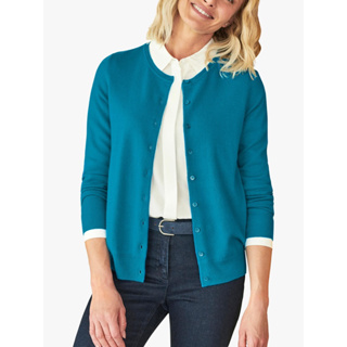 The basic C&A cardigan peacock color สีสวยมากๆ ใส่ได้ 2 แบบเหมือนที่นางแบบใส่เลยจ้า