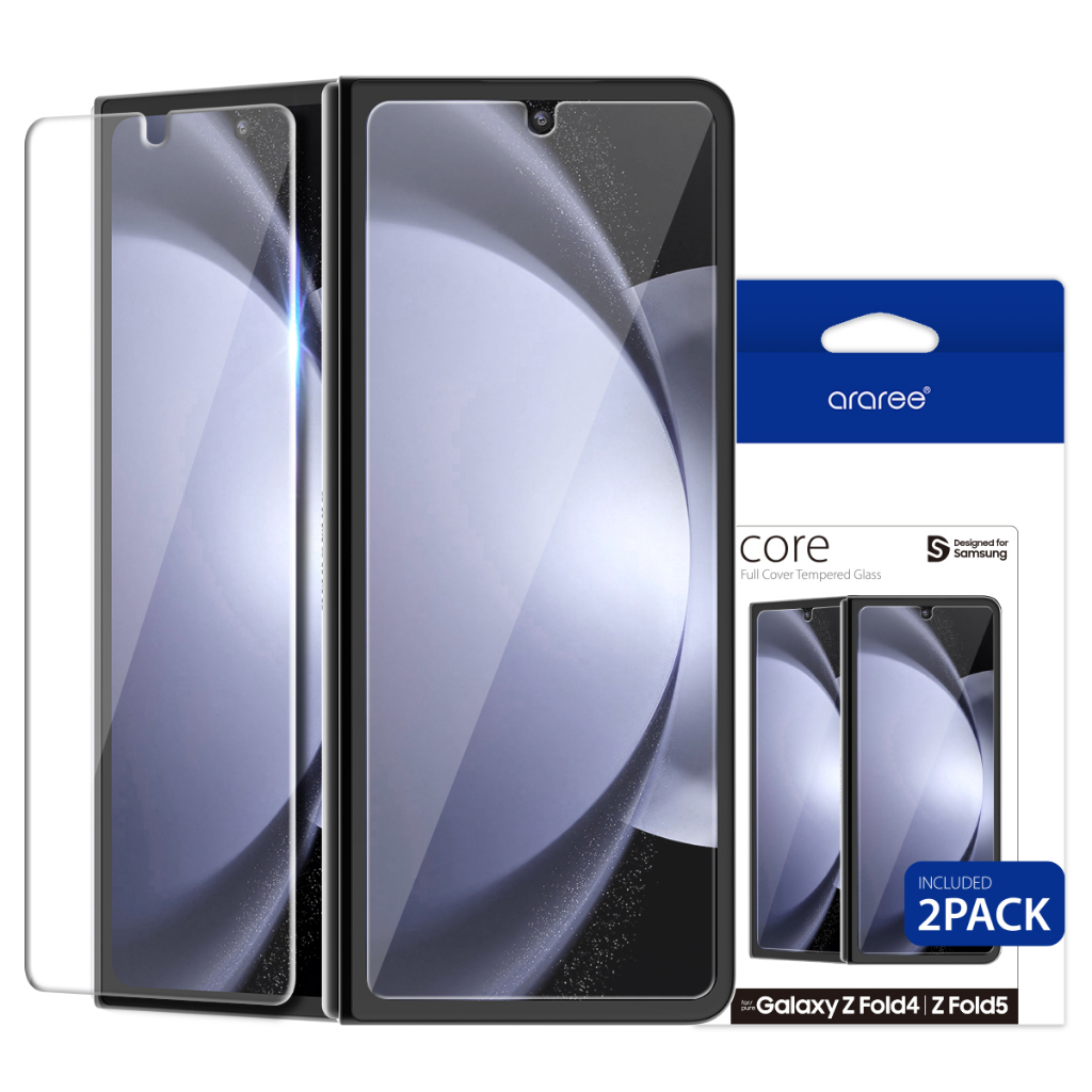 araree-core-glass-x2-ฟิล์มปกป้องหน้าจอ-samsung-galaxy-z-fold-5-สี-clear