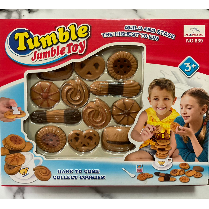 ของเล่น เกมส์คีบคุ๊กกี้ Tumble Jumble Toy Cookies Tower ของเล่นเด็ก ชุด