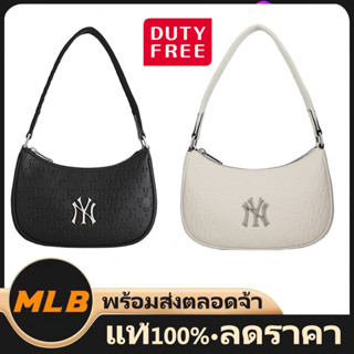 MLB bag NY handbag PU shoulder กระเป๋าสะพายไหล่ Underarmbag กระเป๋า Ny MONOGRAM EMBOSSED HOBO BAG wome