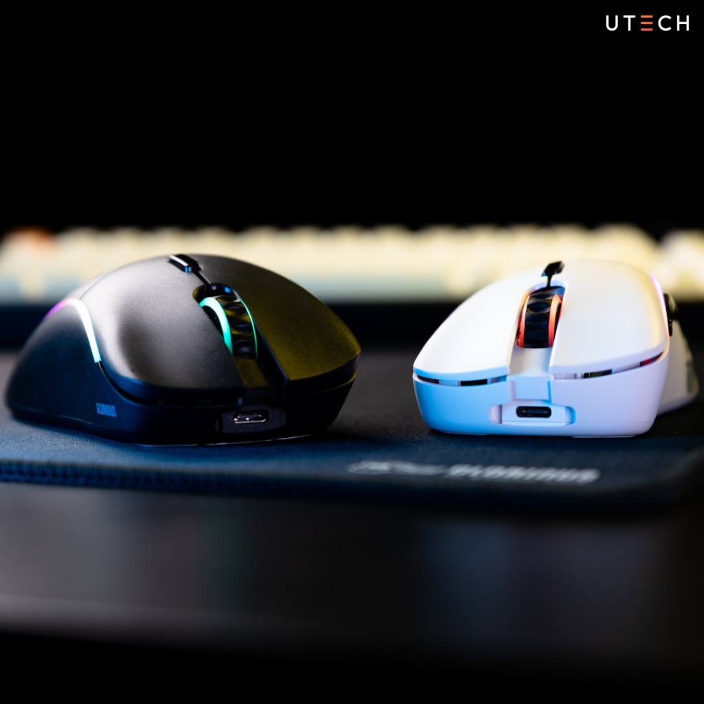 เมาส์ Glorious mouse Model D Wireless Matte Black and White by UTECh ...