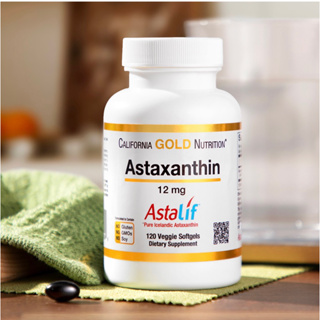 💥พร้อมส่ง💥แท้จากอเมริกา🇺🇸 Astaxanthin, AstaLif Pure Icelandic, 12 mg, 120 Veggie Softgels
