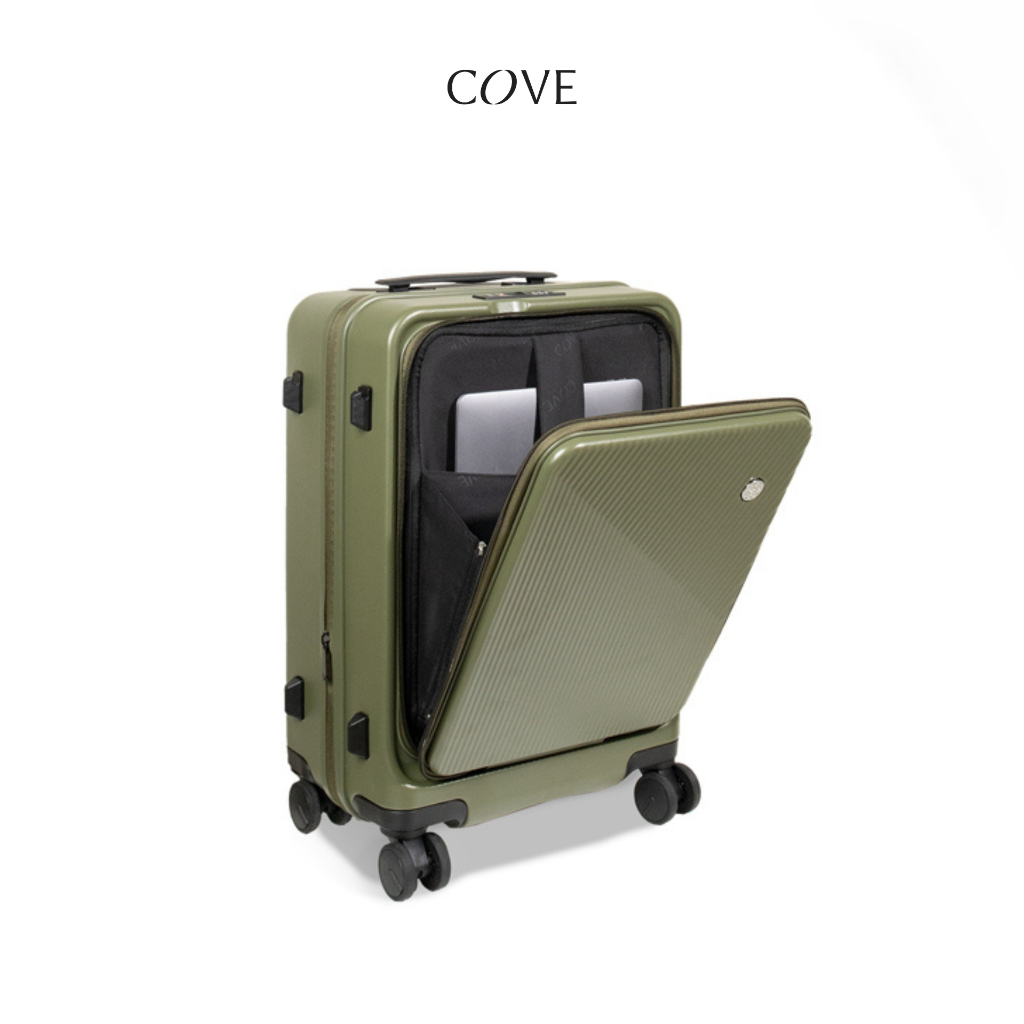 cove-kave-กรอกโค้ดช้อปปี้-cvenvb5-กระเป๋าเดินทางล้อลากแบบเปิดหน้า-ขยายได้-น้ำหนักเบา-20-29-นิ้ว-รับประกัน-3-ป