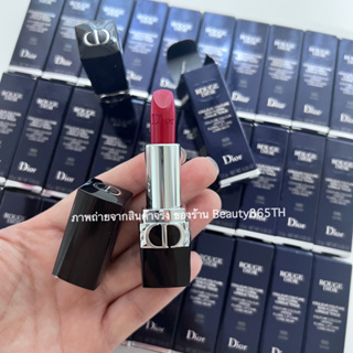 💄1.5g&amp;EXP.8/2025💄 Dior Rouge Lip Balm  เฉดสี999 Satin  มีกล่อง