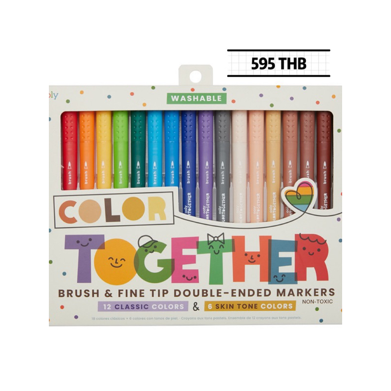 color-together-markers-set-of-18-ปากกาเมจิก2หัว-18-สี