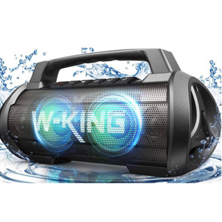 W-king D10 Portable Speaker ลำโพงบลูทูธ กำลังขับ 70W เบสแน่น เสียงกระหึ่ม กันน้ำ iPX67