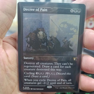 Decree of Pain Foil Etched MTG Single Card