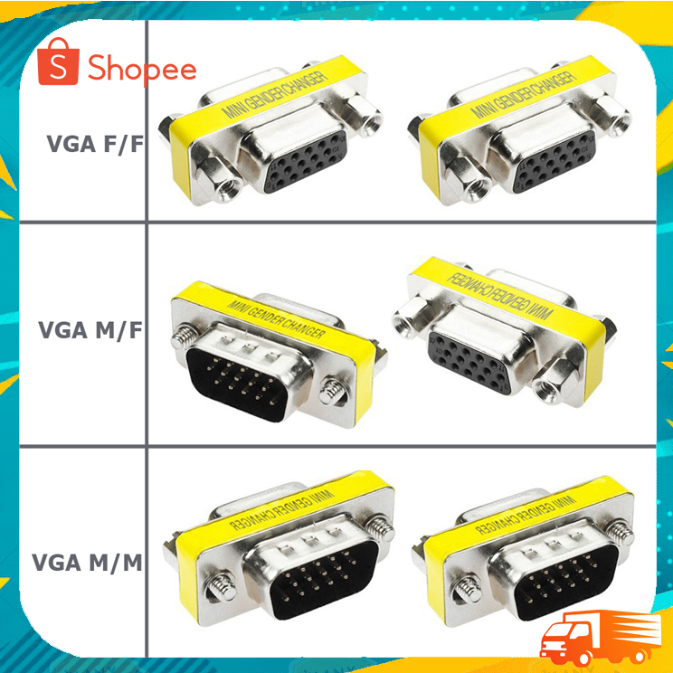 หัวต่อ-vga-เมีย-เมีย-เพิ่มความยาวสาย-vga-adapter-vga-f-f