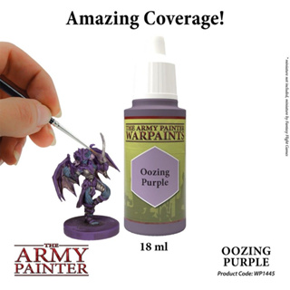 🔥มีของพร้อมส่ง🔥 Army Painter Oozing Purple AP-WP1445 สีทาโมเดล สีอะคริลิค สูตรน้ำ Mixing ball ในขวด Water Based Acrylic