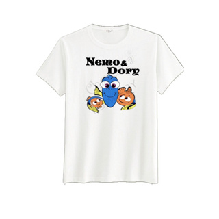 เสื้อยืดพิมพ์ลายnemo&dory