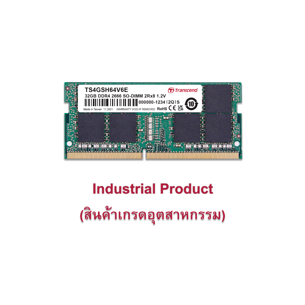 Transcend RAM-Memory DDR4-2666 SO-DIMM 32GB :Premium Grade