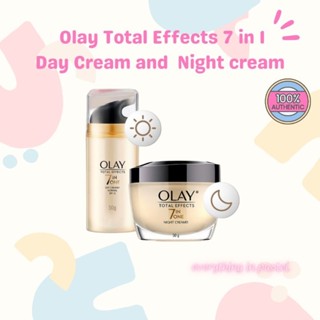 Set สุดคุ้ม โอเลย์ โททัล เอฟเฟค Olay Total Effects Normal Cream SPF 15 50g + Olay Total Effects Night