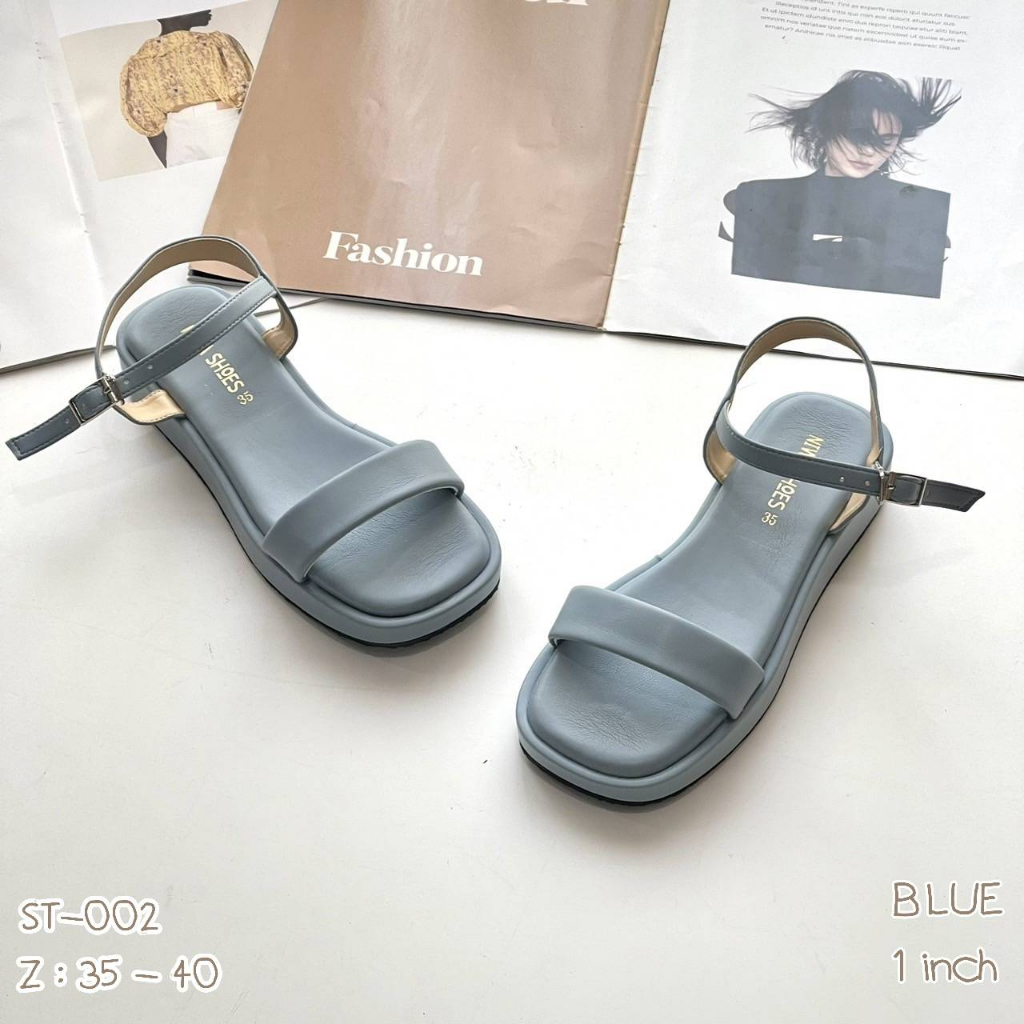 niwa-shoes-รองเท้าสตรีส้นโฟม-สูง1นิ้ว-รหัส-st-002