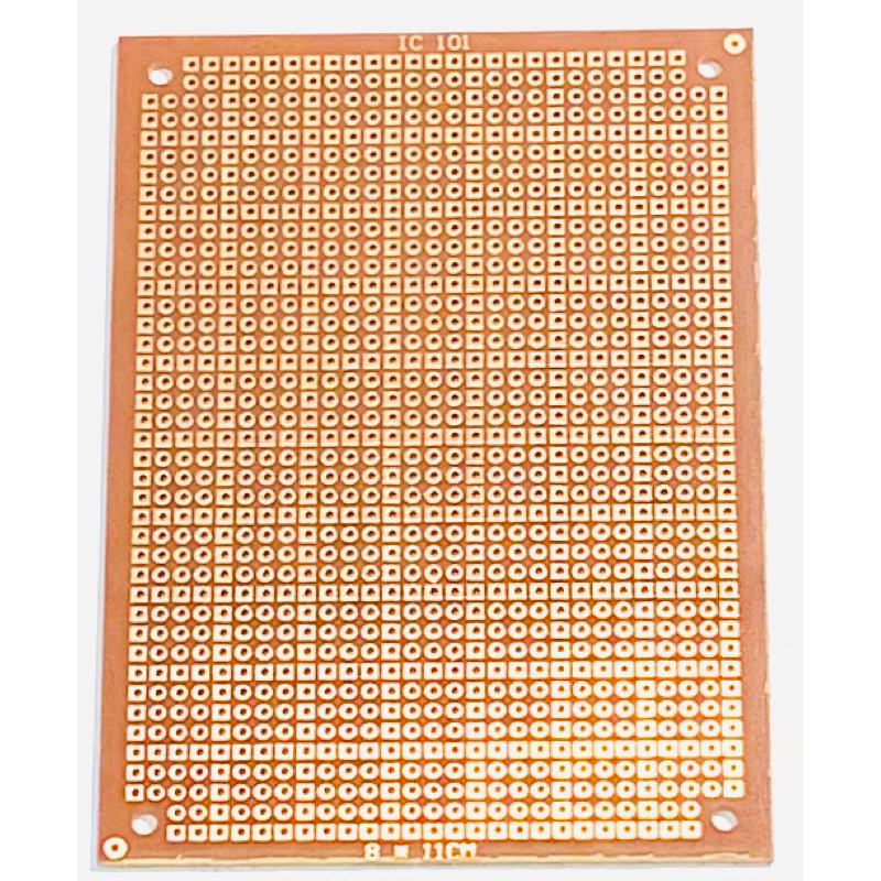 แผ่นปริ้น-pcb-อเนกประสงค์-ic1-แผ่นปริ้นไข่ปลา-ขนาด-8-x-11-ซม