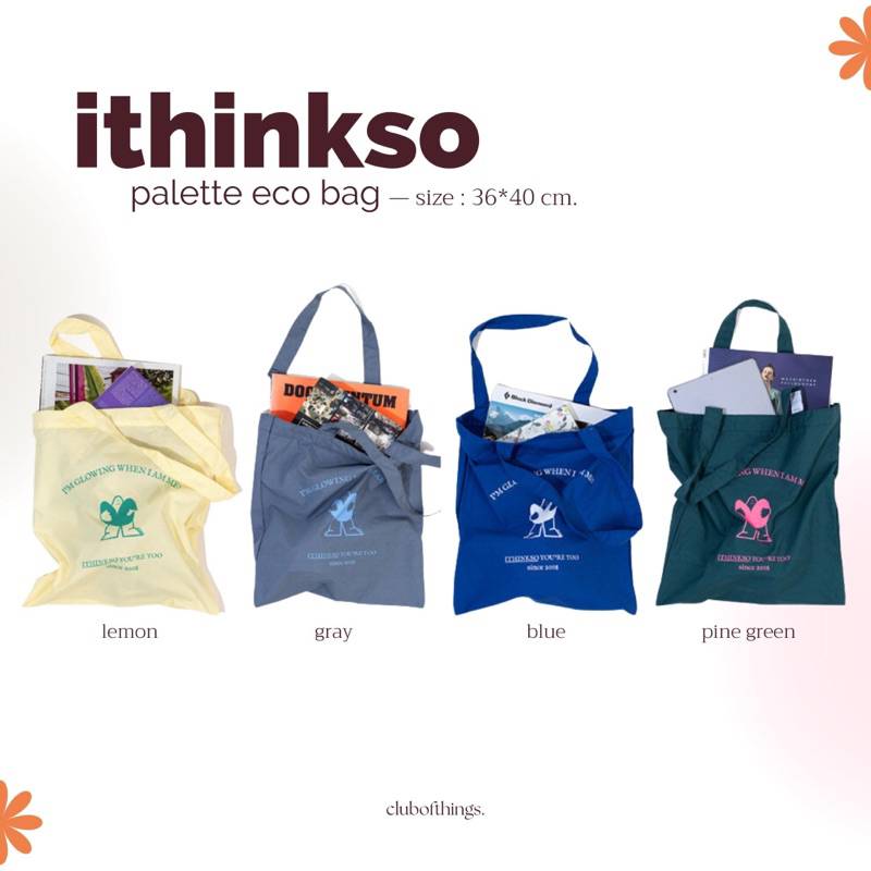 pre-order-ithinkso-palette-eco-bag-4-สี-ซื้อก่อนผ่อนทีหลัง