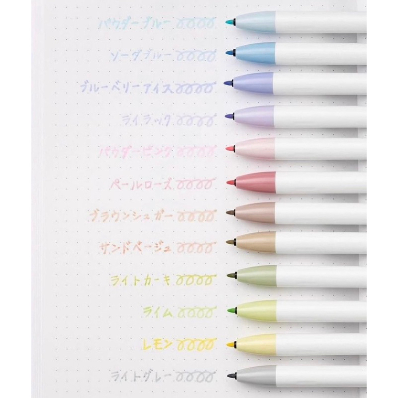 new-pastel-colors-the-zebra-clickart-retractable-marker-pen-0-6mm-fine-point-from-japan