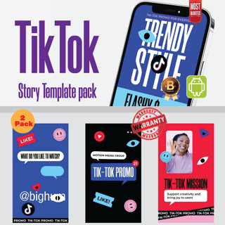 TikTok | Stories Pack Template For PR Premier & AE After Software Windows Mac