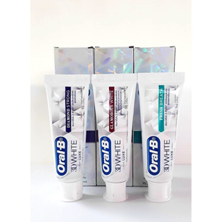 (มี 3 สูตร) Oral-B 3D White Fast White Toothpaste ออรัล-บี ทรีดี ไวท์ ฟาสต์ ไวท์ ผลิตภัณฑ์ยาสีฟัน 90 กรัม