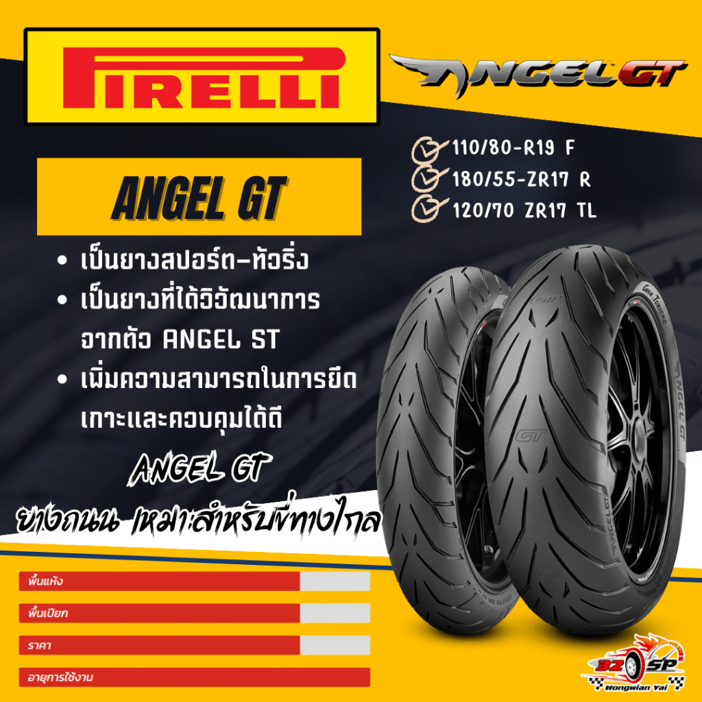 ยาง PIRELLI ANGEL GT ยางปี 2024 ขอบ 17,18,19 ของแท้!! ส่งไว!!! | Shopee ...