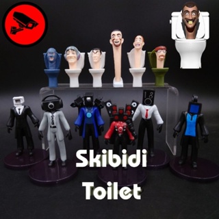 พร้อมส่งทันที💥โมเดล Skibidi Toilet ขนาด 5-12 Cm จำนวน 8-12 ตัว งานดีมากๆ ราคาถูก พร้อมส่งในไทย ซื้อทีเดียวได้หลายตัว!!