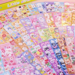 พร้อมส่ง!สติ๊กเกอร์ตกแต่ง ลายการ์ตูนน่ารัก diy คละแบบ คละลาย 1ชิ้น