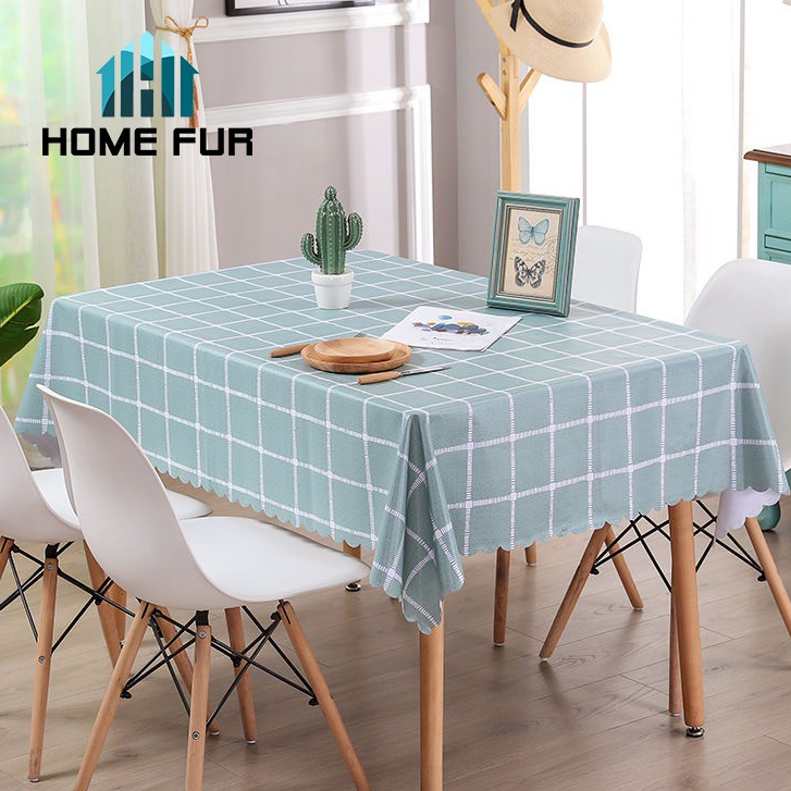 ภาพหน้าปกสินค้าHome Fur ผ้าปูโต๊ะ กันน้ำและกันเปื้อน ทำความสะอาดง่าย วัสดุ PEVA มี 3 ขนาด