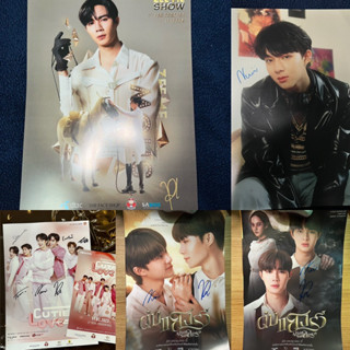 (พร้อมส่ง) ZeeNunew real sign poster ลายเซ็นสดซีนุนิว