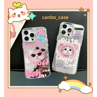 🎁ส่งของขวัญ🎁เคสไอโฟน สำหรับ 11 14 for iPhone Case 13 12 Pro Max น่าสนใจ น่ารัก แมว กันกระแทก เคสนิ่ม เคสโทรศัพท์